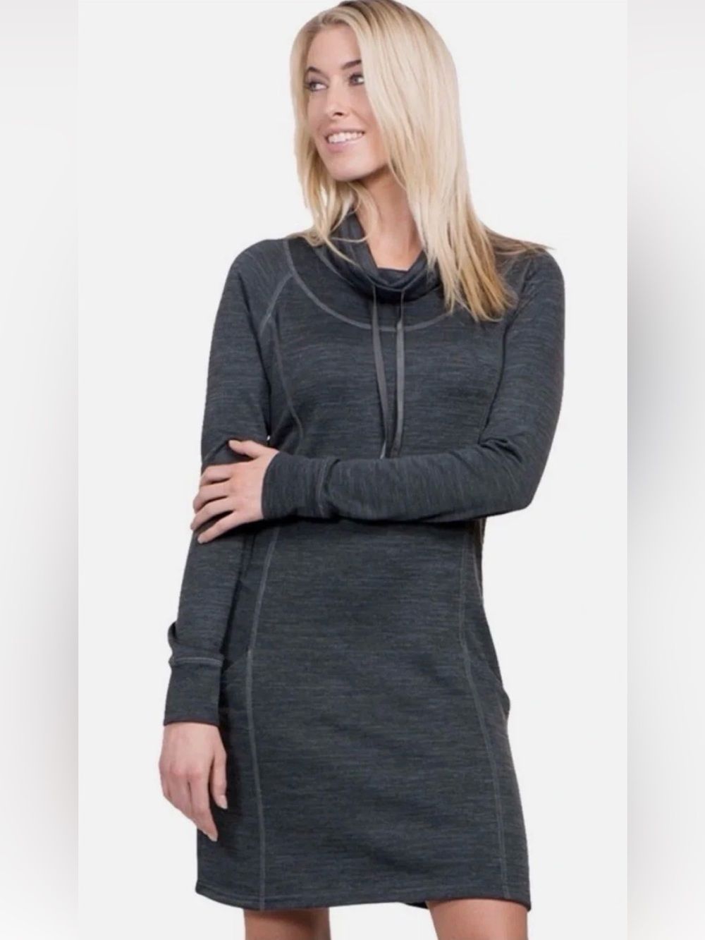 KÜHL S Lea Long Sleeve Cowl Neck Dress with pockets